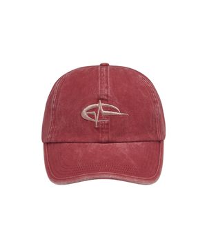 Wild Signature Logo Pigment Ball cap_Wine