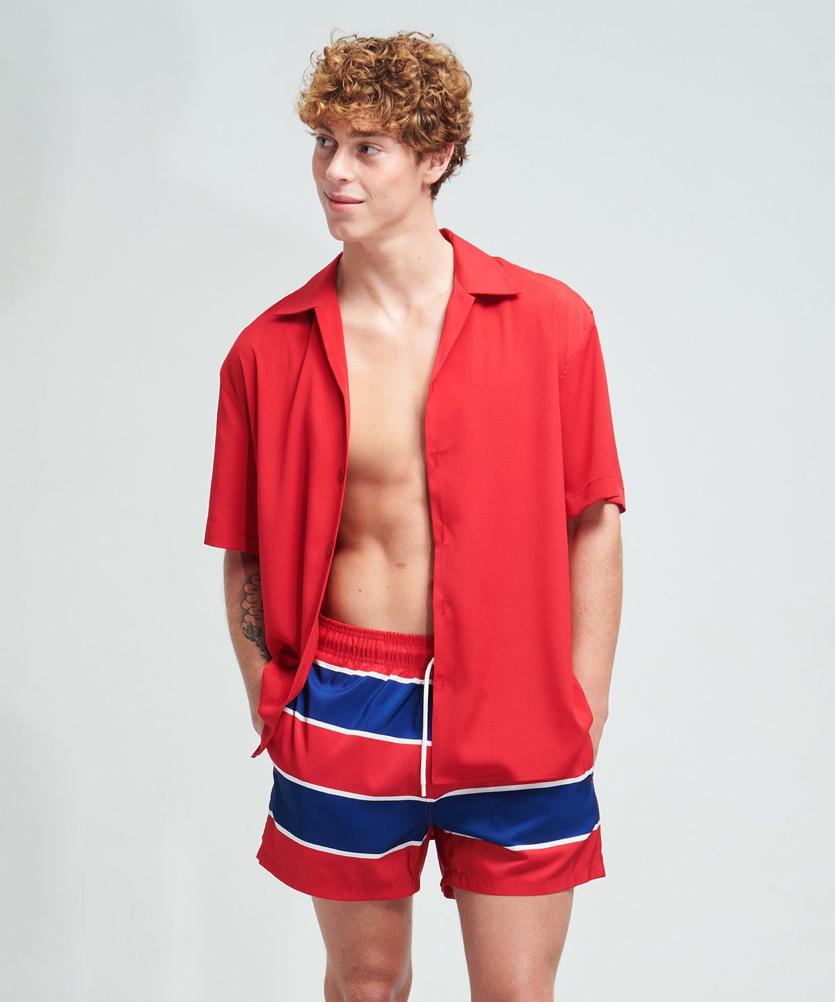 딜라잇풀(DELIGHTPOOL) Resort 95 Long Shirts - Red