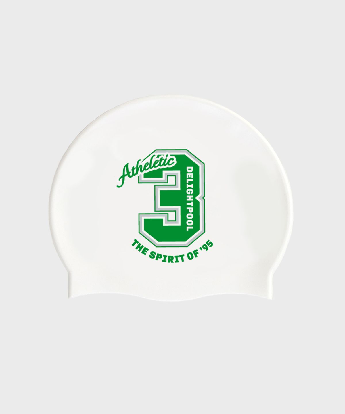 딜라잇풀(DELIGHTPOOL) Varsity 3 Swim Cap - White