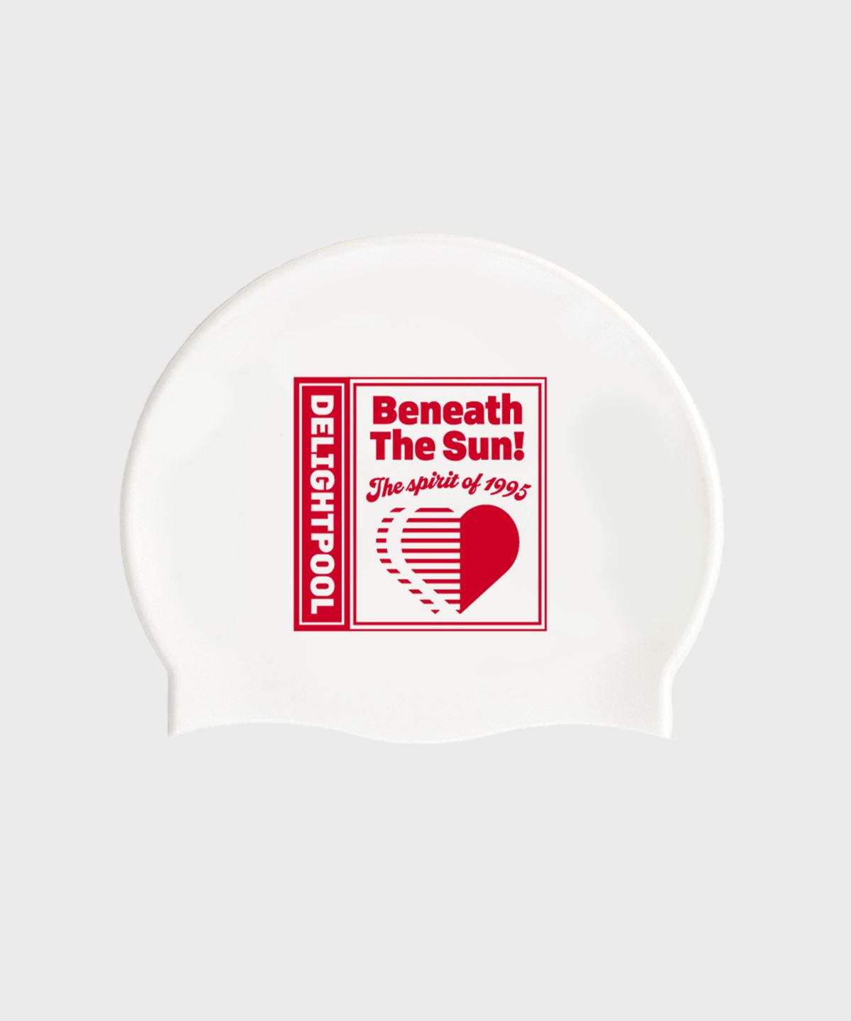딜라잇풀(DELIGHTPOOL) Sunset Heart Swim Cap - Red