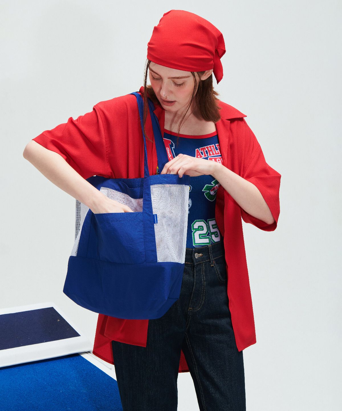 딜라잇풀(DELIGHTPOOL) Breeze Mesh Bag - Navy