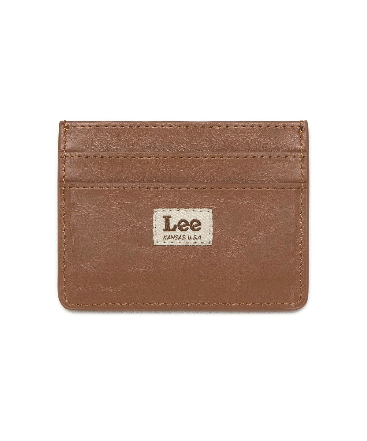 리(LEE) 레더 카드 홀더 브라운