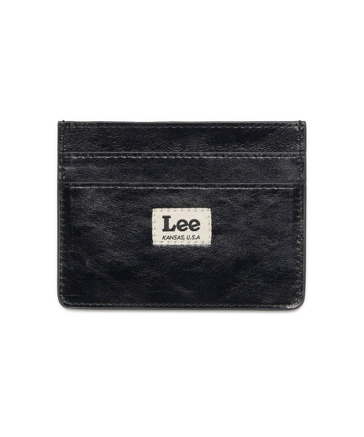리(LEE) 레더 카드 홀더 블랙