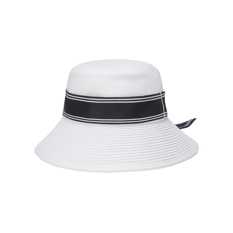 WOMEN TROPICAL SCARF BUCKETHAT_WH