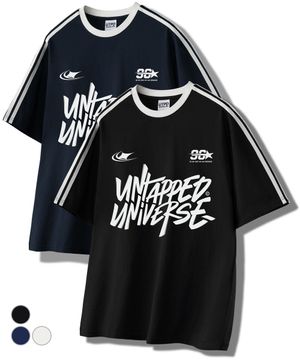 96 유니버스 오버핏 트랙 반팔 배색 티셔츠 3Color