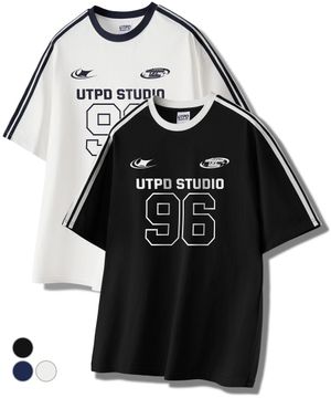 96 풋볼 져지 오버핏 트랙 반팔 배색 티셔츠 3Color