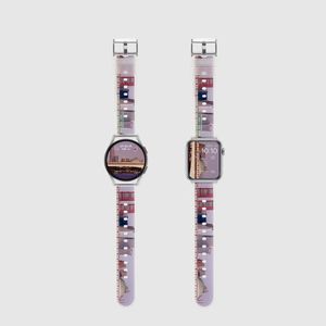 시그니처 시티 스케이프 애플워치 스트랩 1 울트라 1 SE2 갤럭시워치 6 호환 밴드 - 국회의사당