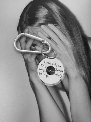 Sound is Colour! Keyring (White)