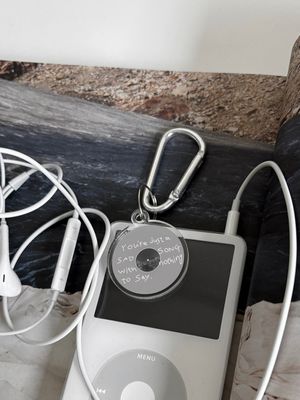 Sound is Colour! Keyring (Light Gray)