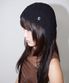 Net Knit Bonnet Hat_BLACK