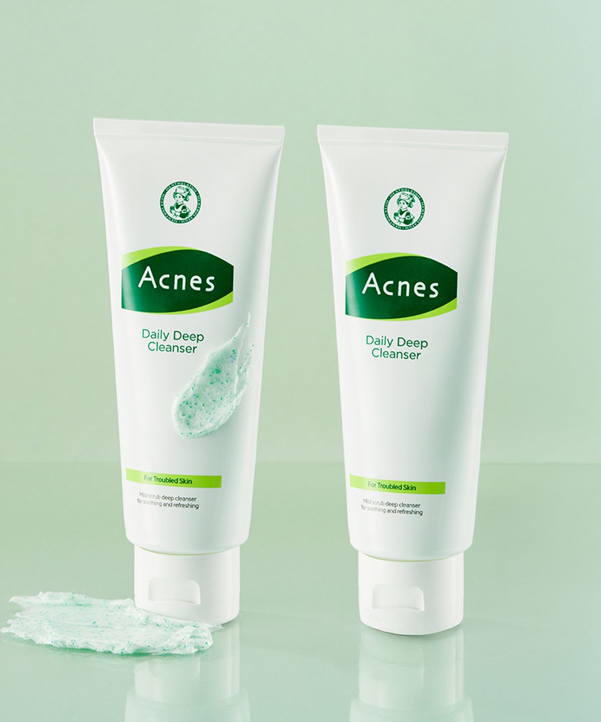 아크네스(ACNES) 2개 x [멘톨/스크럽] 데일리 딥 클렌저 100g