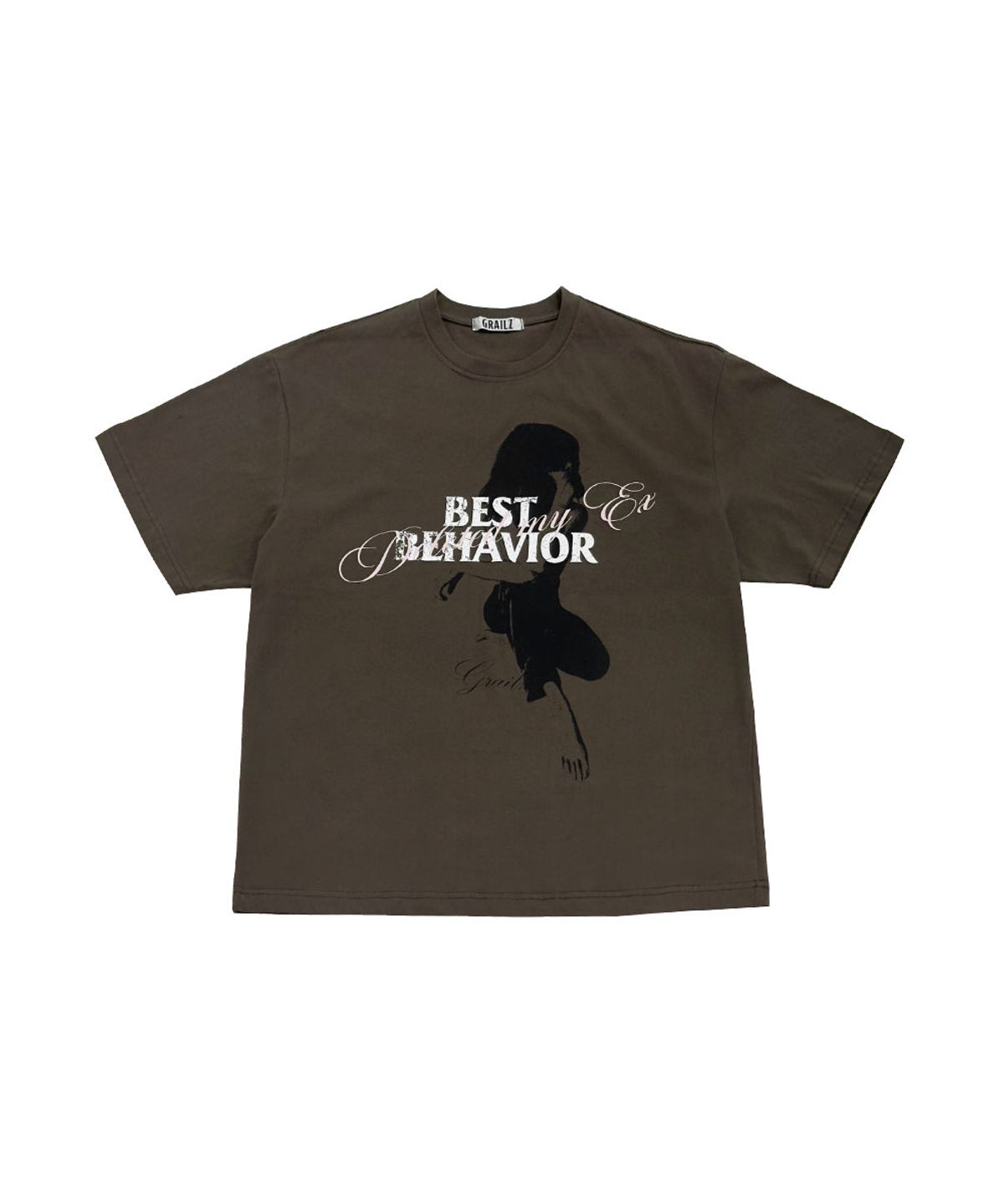 그레일즈(GRAILZ) BEHAVIOR T-SHIRTS [BROWN]