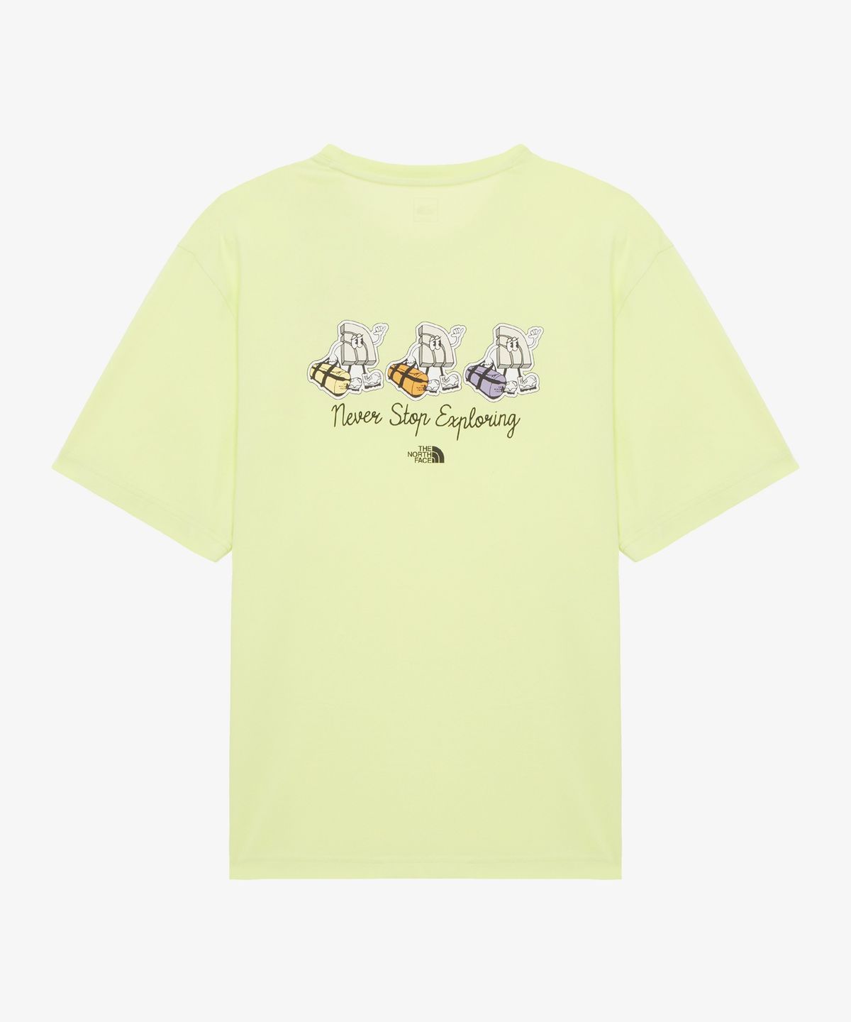 노스페이스(THE NORTH FACE) NT7UR09D 남성 캠프데이 반팔 티셔츠 YELLOW LIME