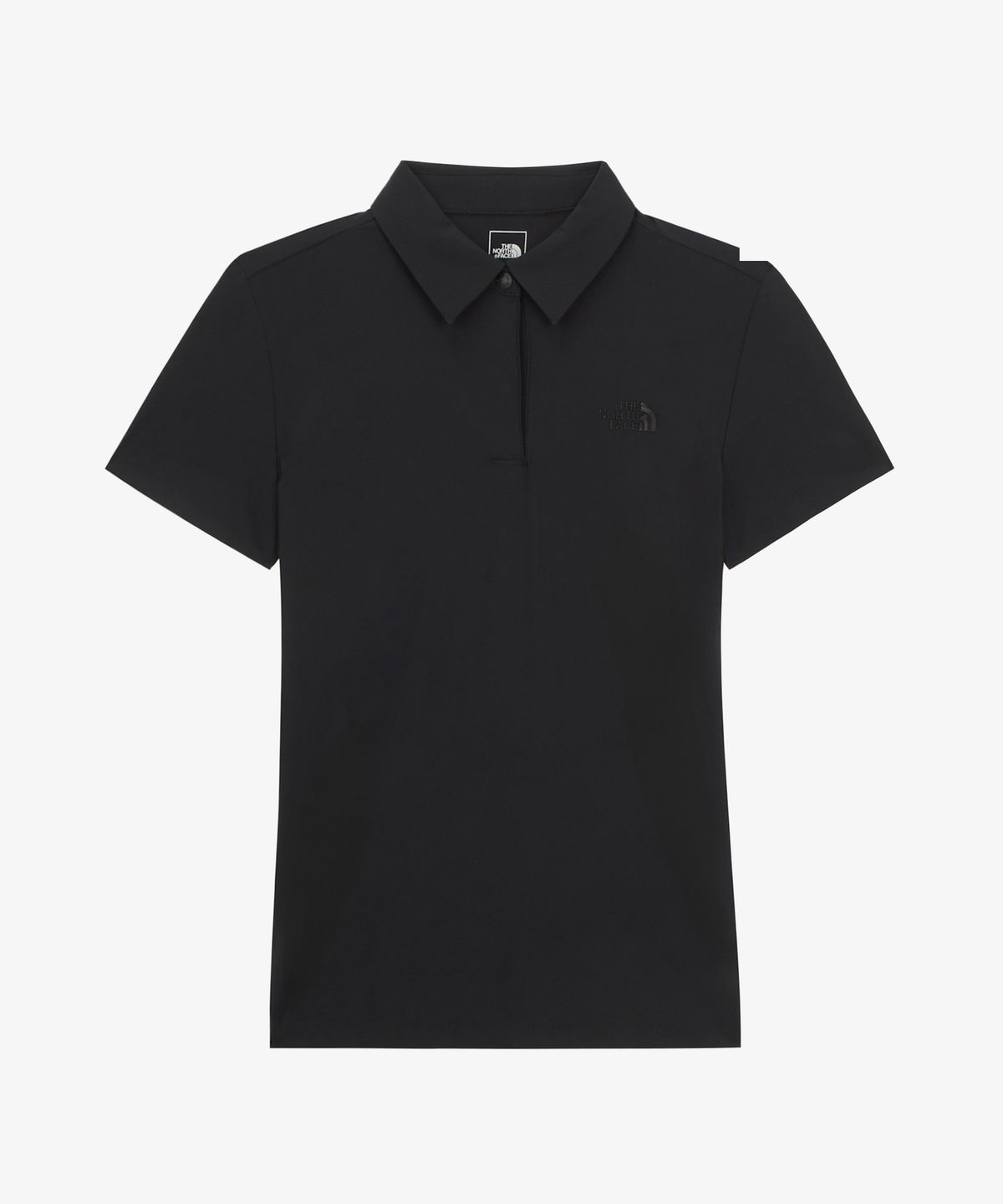 노스페이스(THE NORTH FACE) NT7PR38A 여성 아이스데이 반팔 폴로 BLACK