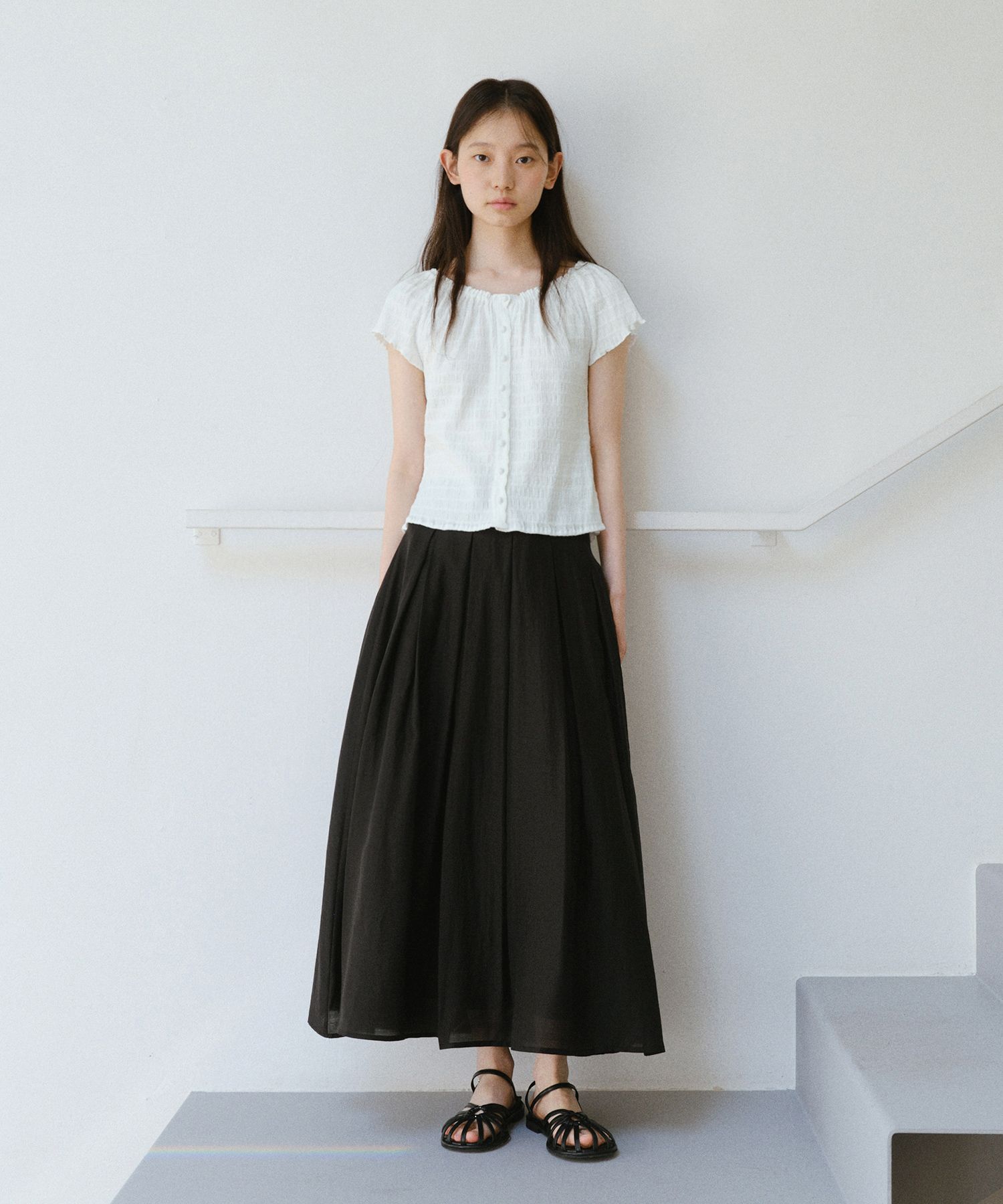 MUSINSA STANDARD LADY'S_クリンクルロングスカート_3色 MUSINSA STANDARD LADY'S_クリンクルロングスカート_3色