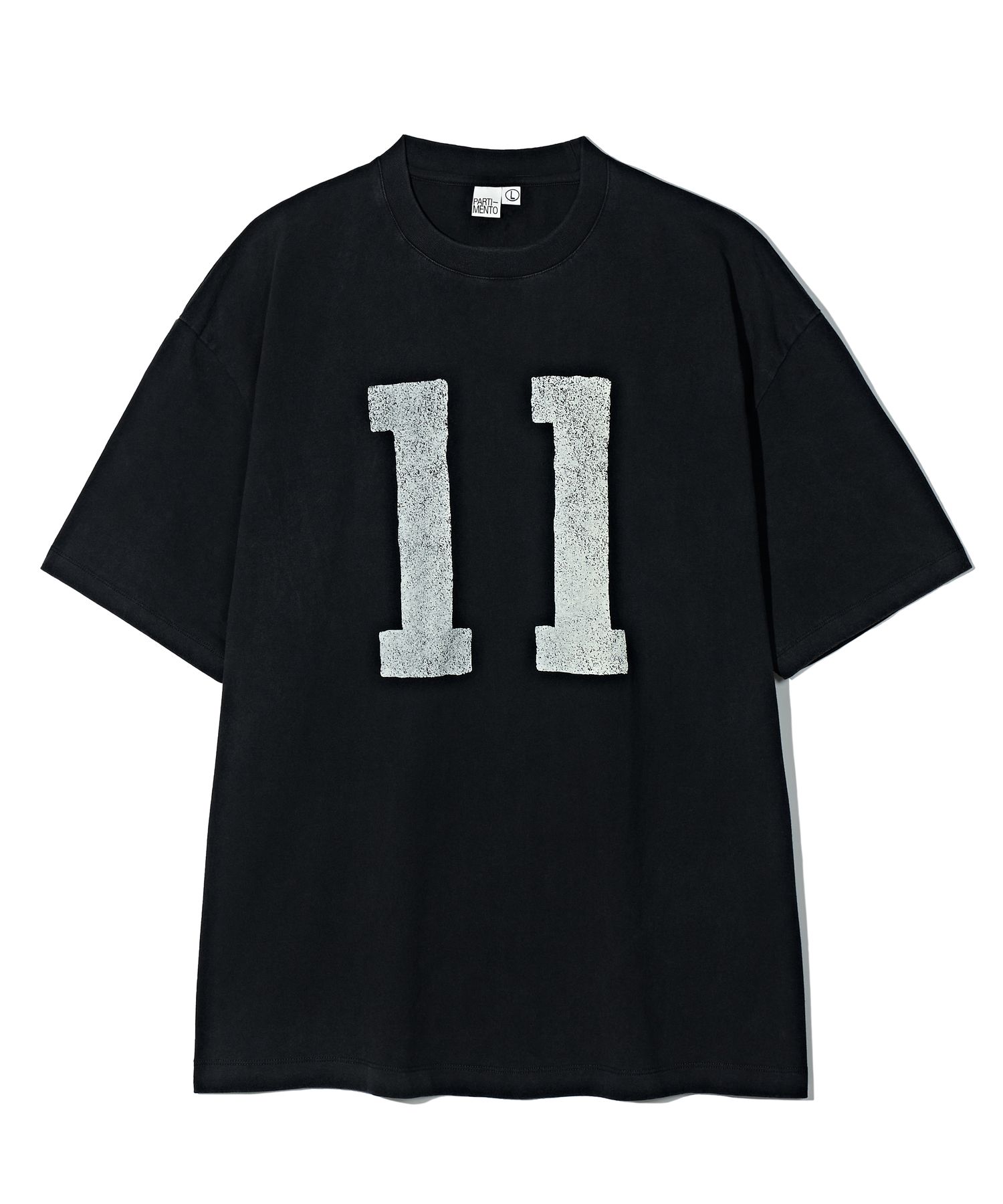 MUSINSA | PARTIMENTO 11 Crack Tee Black