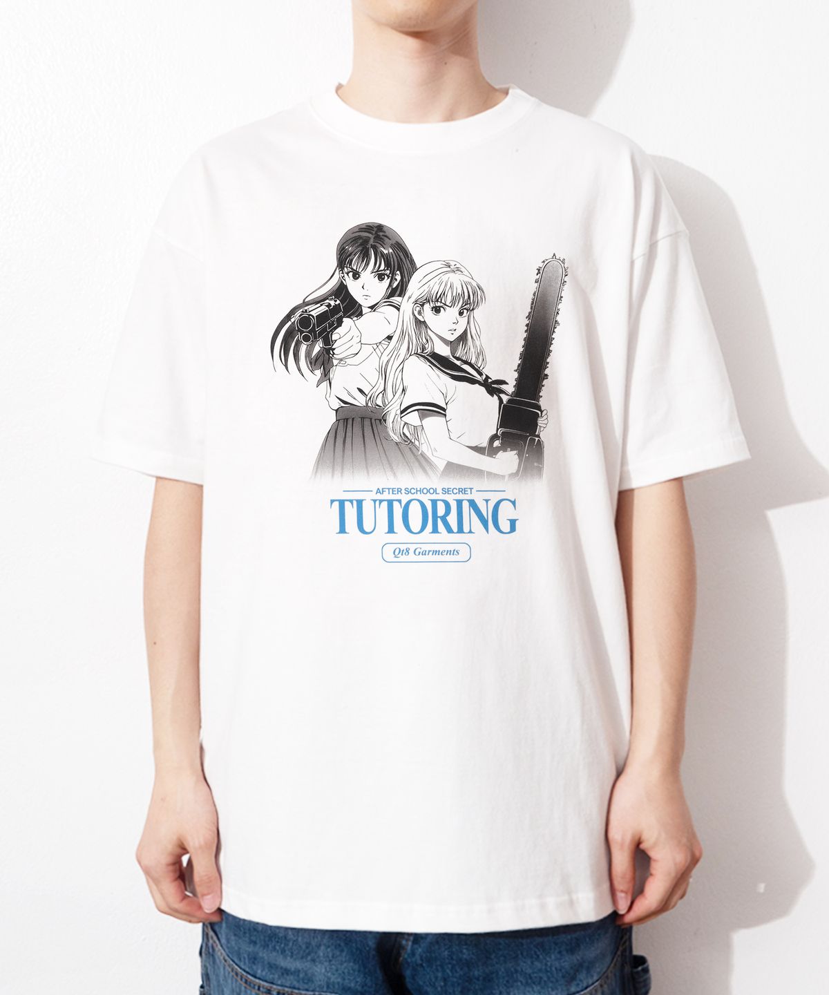 큐티에잇 가먼츠(QT8 GARMENTS) OC Tutoring Tee (Ivory)