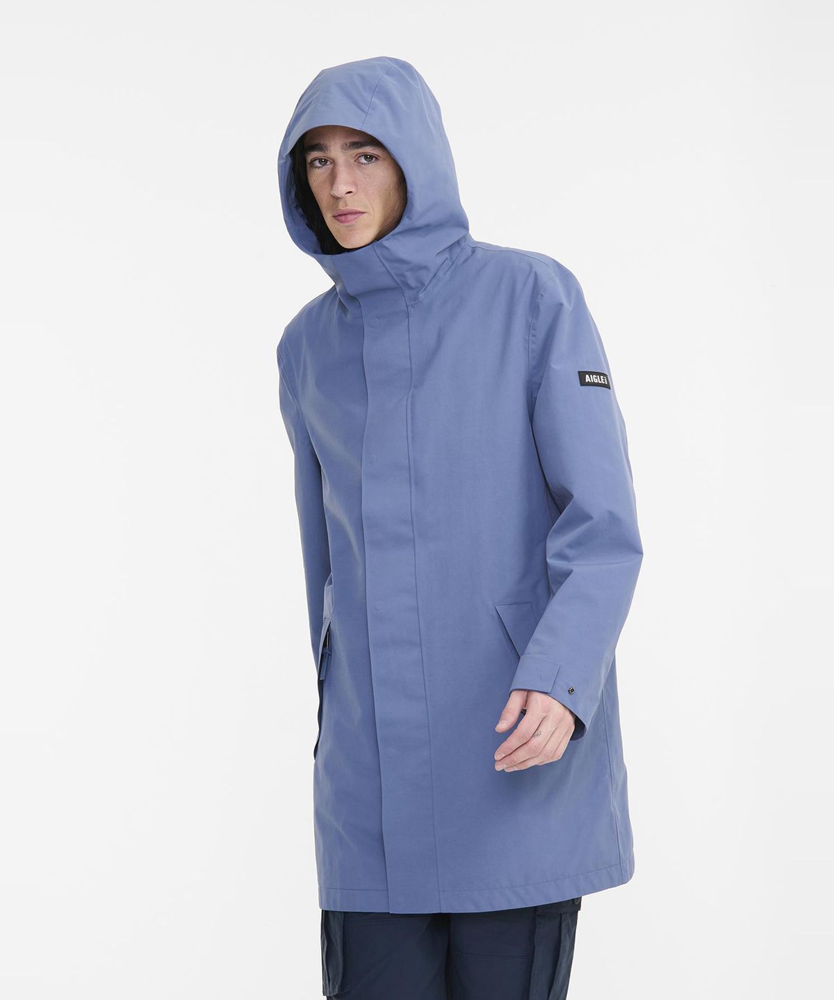에이글(Aigle) 남성 MTD 롱 후드 자켓 AIS25MOUT008MRA