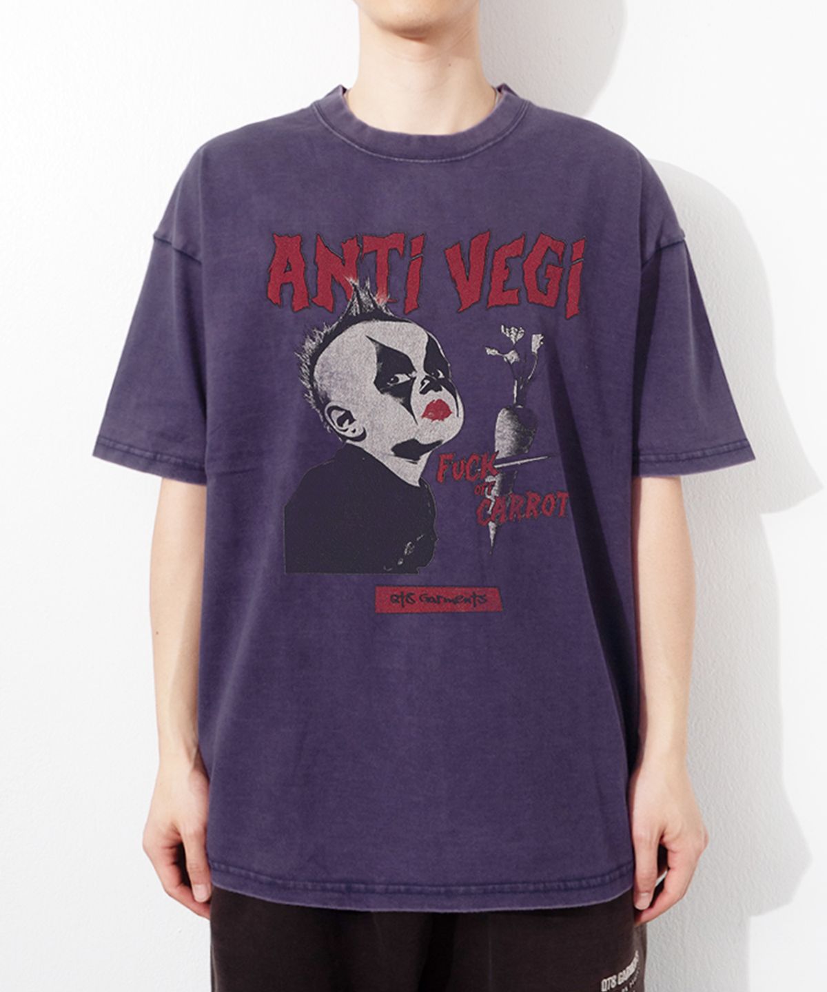 큐티에잇 가먼츠(QT8 GARMENTS) OC Anti-Vegi AQ Washed Tee (Navy)