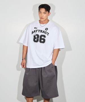 86럭비스타일 오버핏 반팔티_화이트