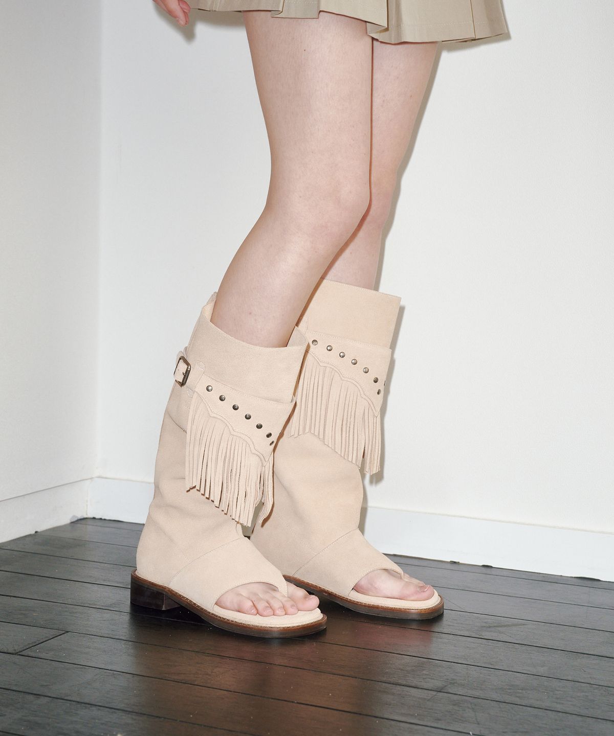 바이아덜스(BYOTHERS) (Leather)Epino flip flops two way boots