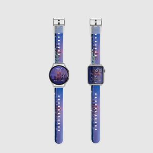 시그니처 시티 스케이프 애플워치 스트랩 1 울트라 1 SE2 갤럭시워치 6 호환 밴드 - 여의도 야경