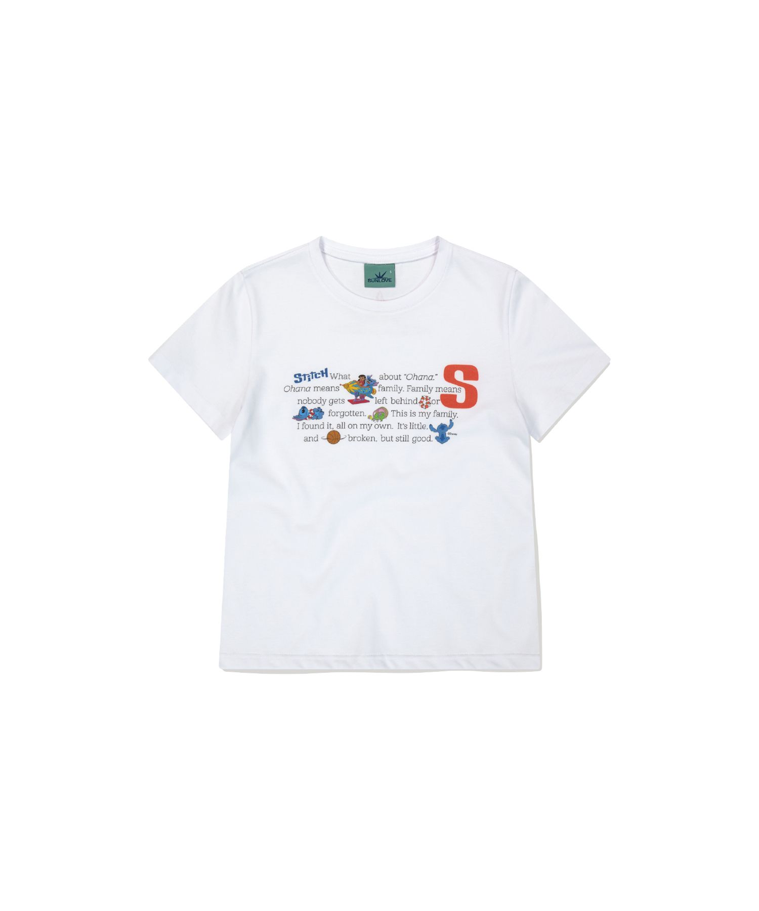 【SUNLOVE】 [STITCH] W Phrase Tee /追跡付 MUSINSA公式 | SUNLOVE [STITCH] W Phrase Tee White