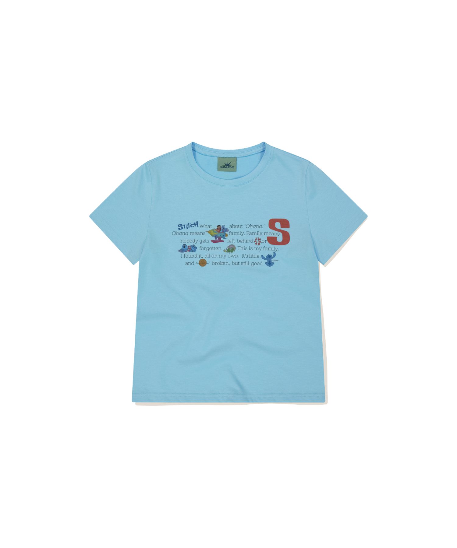 【SUNLOVE】 [STITCH] W Phrase Tee /追跡付 MUSINSA | SUNLOVE [STITCH] W Phrase Tee Light Blue