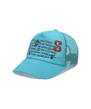 [STITCH] Mesh Trucker Cap Light Blue