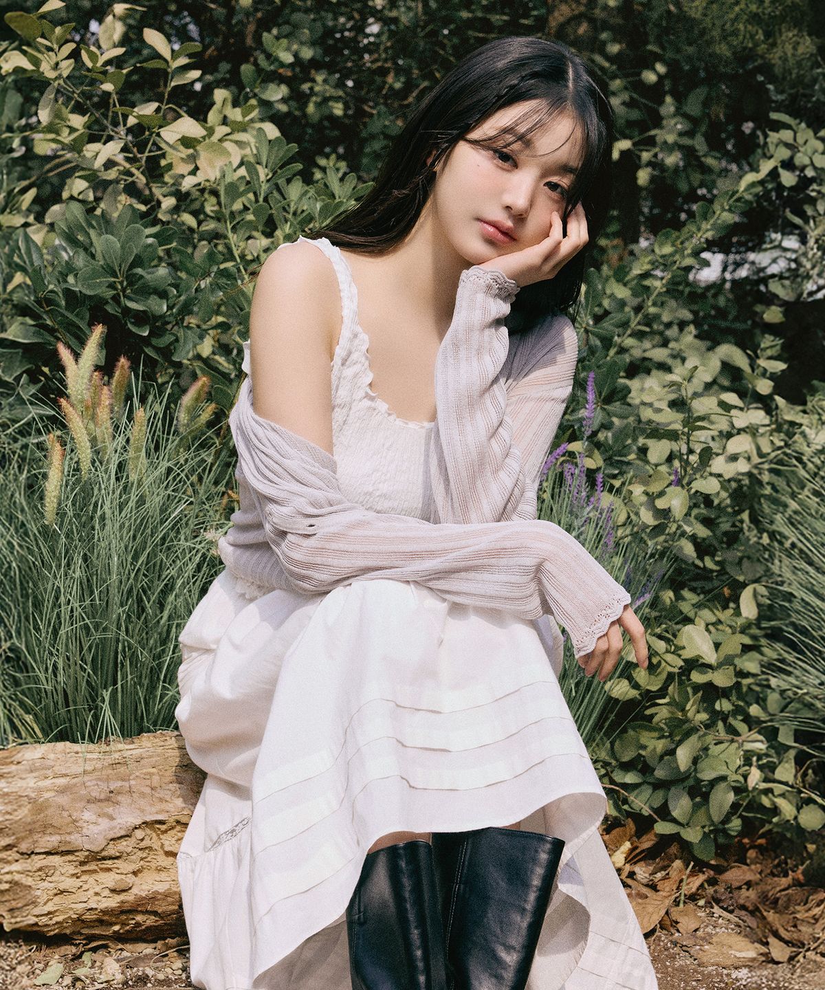 로라로라(ROLAROLA) SMOCKING SHIRRING BLOUSE WHITE