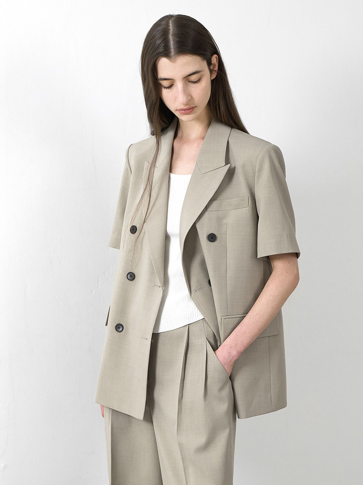 아틀리에 나인(ATELIER NAIN) BAY SET-UP DOUBLE JACKET(JK-3027)