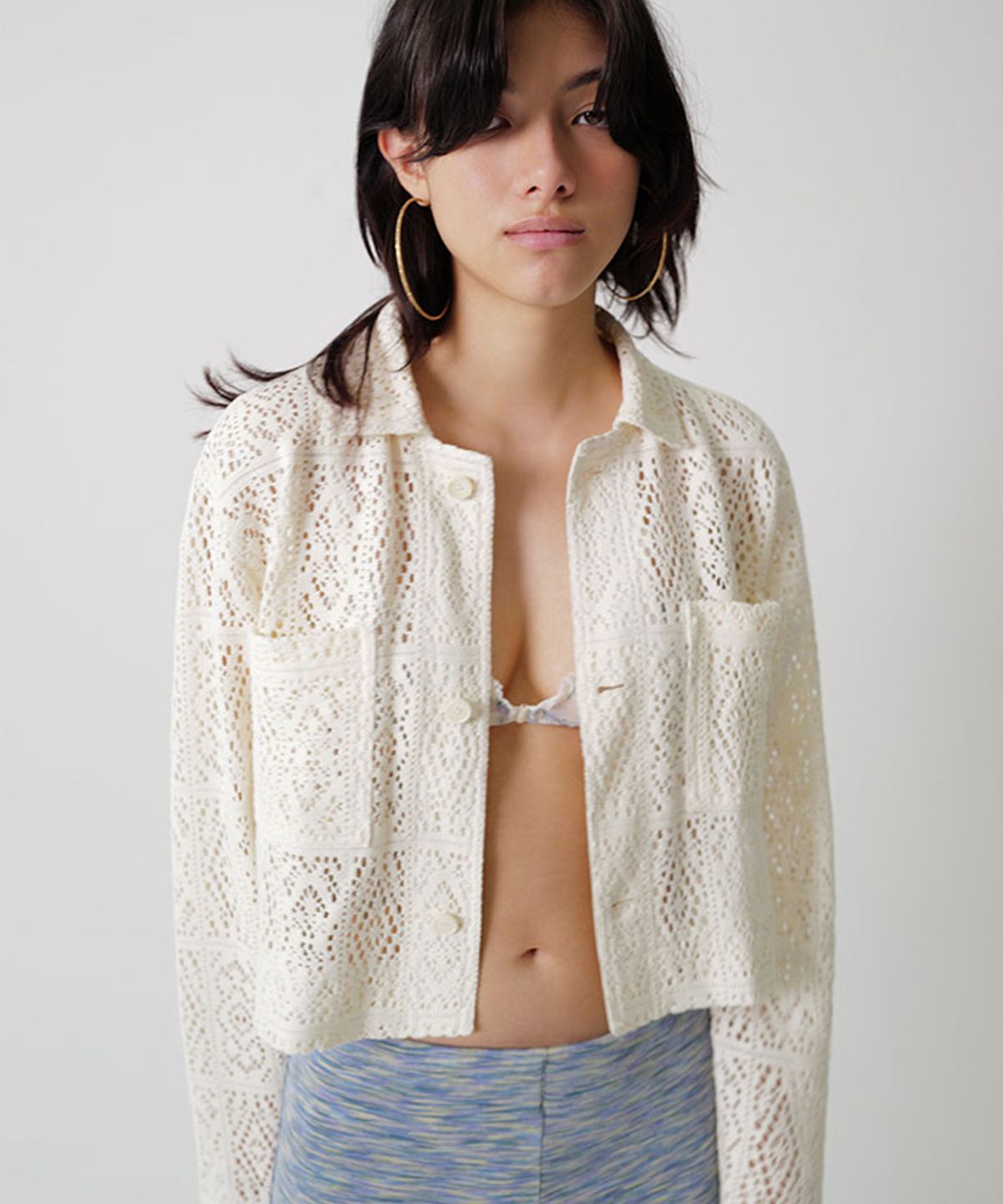 수수무(SUSUMU) VATEL SHIRT JACKET - ecru
