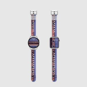 시그니처 시티 스케이프 애플워치 스트랩 1 울트라 1 SE2 갤럭시워치 6 호환 밴드 - 지하철 2호선