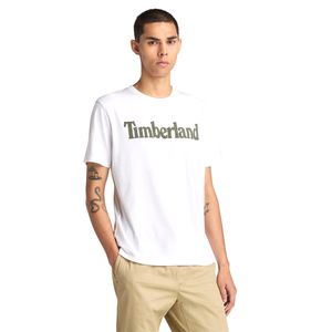 남성 플로럴 로고 반팔티 화이트_TB0A6D6R1001