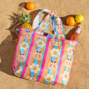 위글위글X카카오프렌즈 포켓 장바구니_스트라이프 춘식이