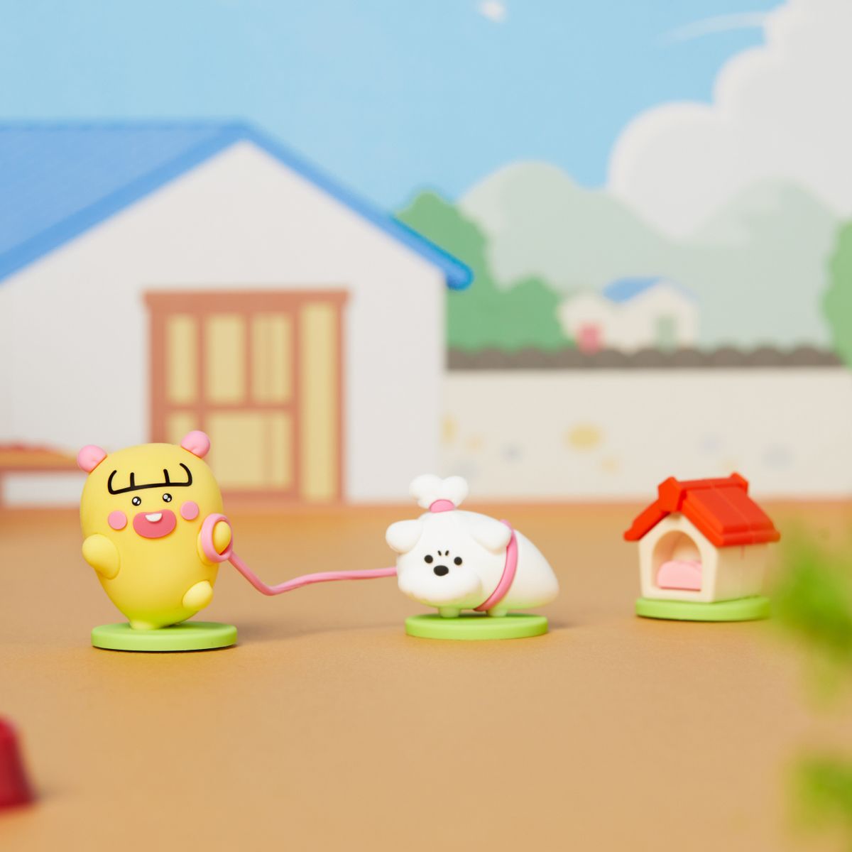 카카오프렌즈(KAKAO FRIENDS) 쬬르디 차량용 미니 데코 피규어 세트_뽀짝쪼
