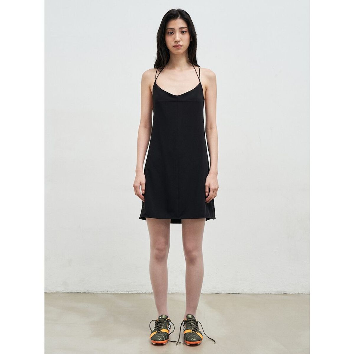 앙개(ANGGAE) Slip Dress  Black