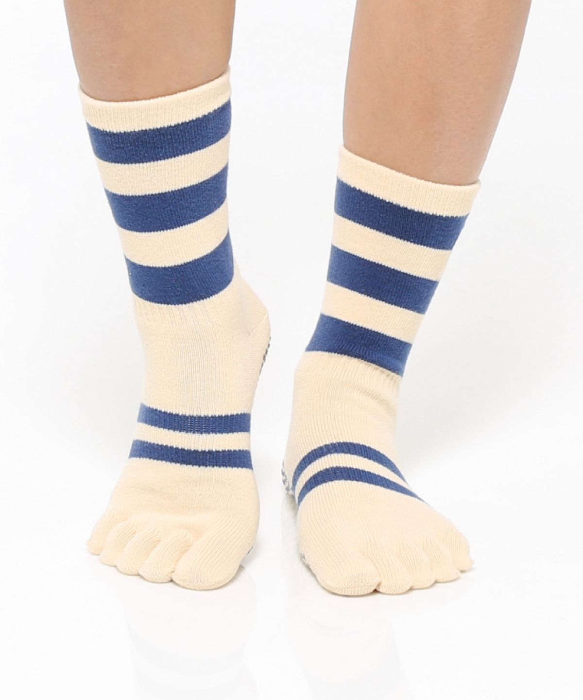 떰토(THUMBTOE) Cream Socks 필라테스 미끄럼방지 토삭스 양말