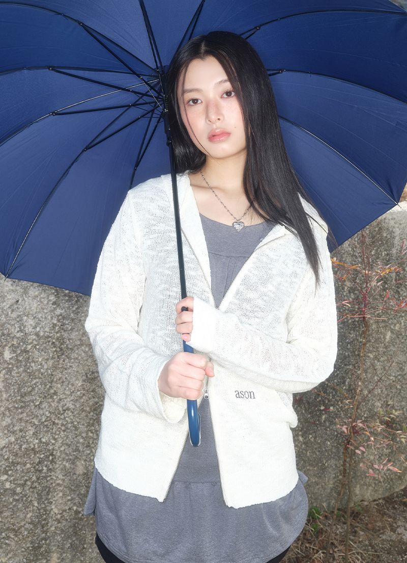 MUSINSA | ASON KUMA HOOD ZIP-UP / IVORY