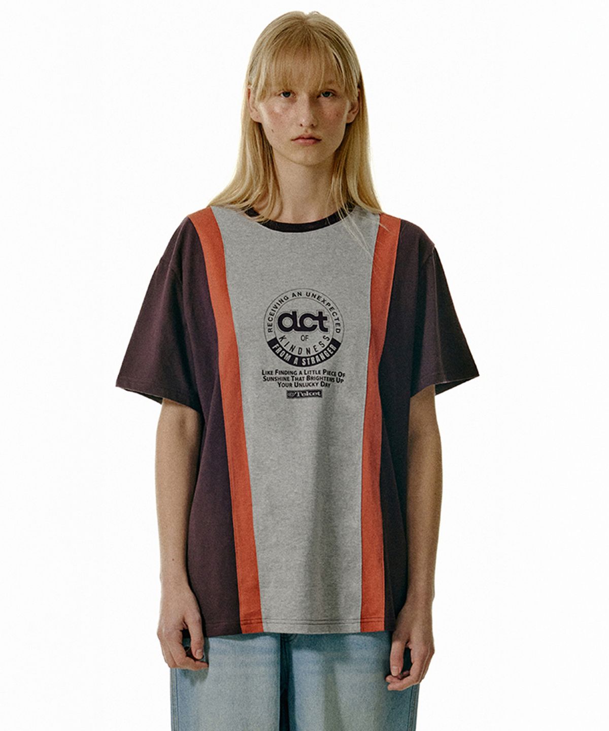 테켓(TEKET) Good Deed Cutting Line Tee Burgundy