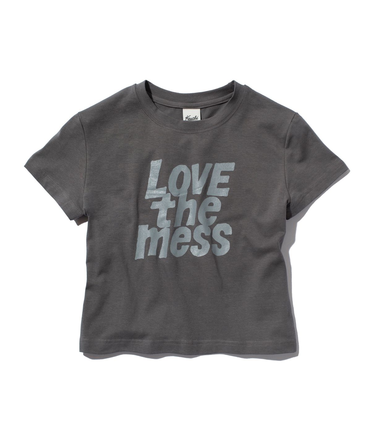 크루치(KRUCHI) LTM Crop T-shirt (DARK GREY)