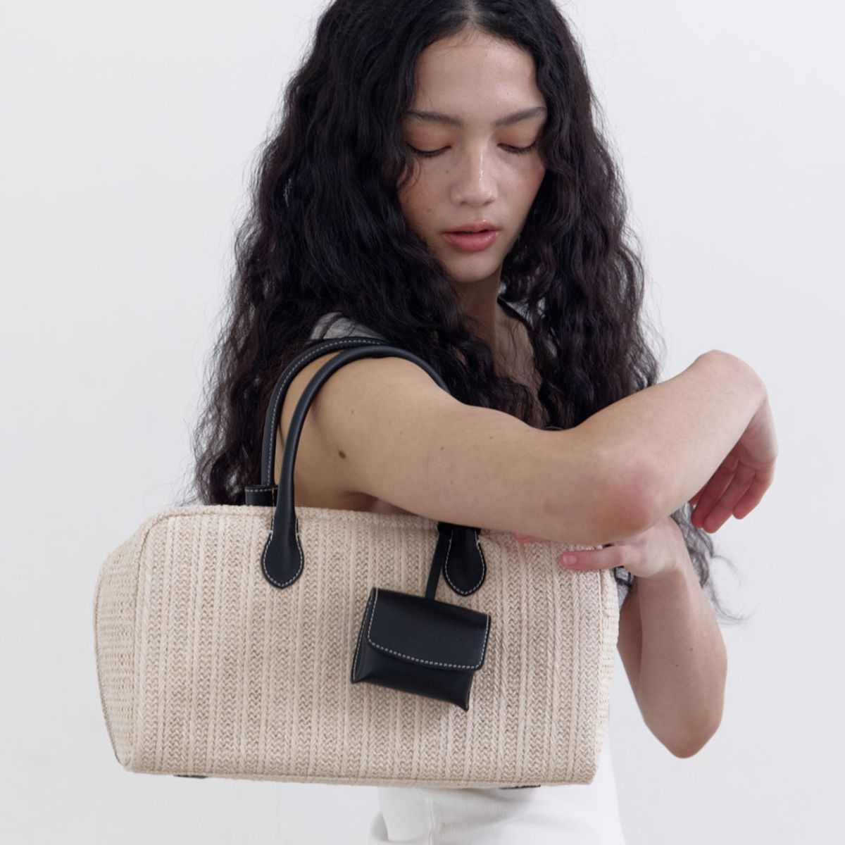 르아보네(LE ABONNE) RATTO BAG_BEIGE