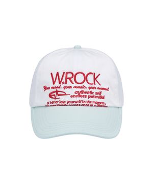 W.ROCK Color Combination Ball cap_WH/MINT