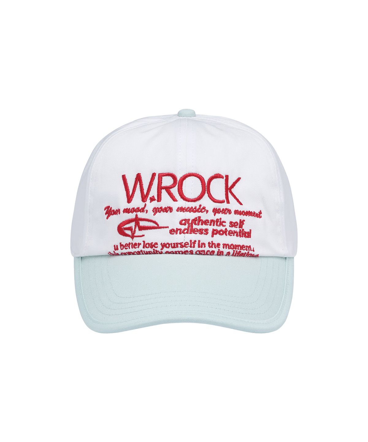 와일드락(WILDROCK) W.ROCK Color Combination Ball cap_WH/MINT