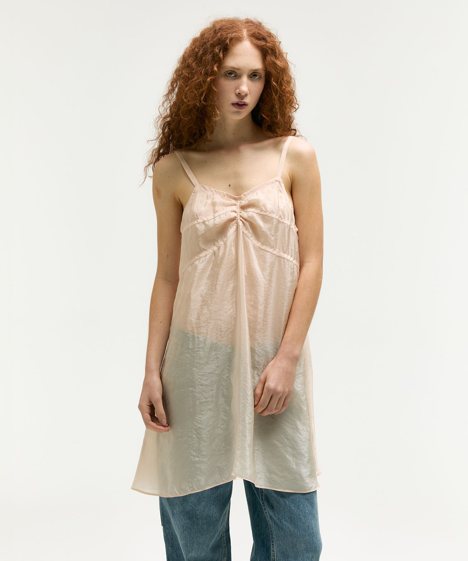 [Margesherwood] / ☆ SILKY ORGANZA DRESS / beige MUSINSA | MARGESHERWOOD SILKY ORGANZA DRESS_beige
