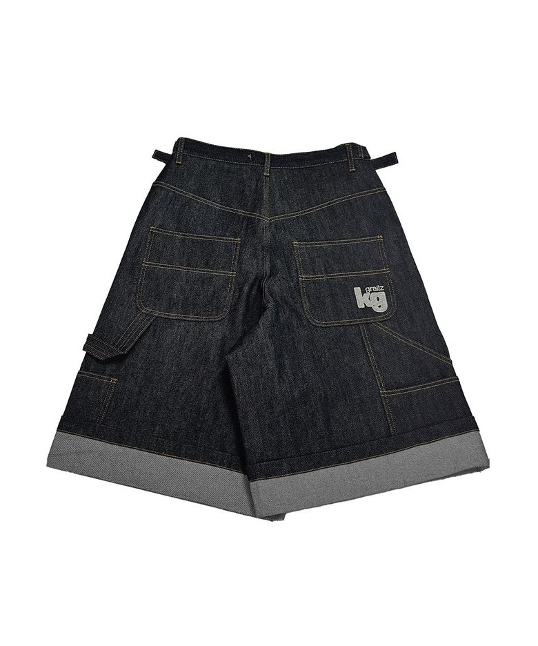 [GRAILZ X KOIN SEOUL] CARPENTER BERMUDA DENIM PANTS [INDIGO]