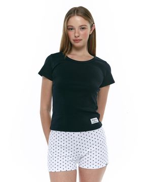 에센셜 티셔츠 블랙