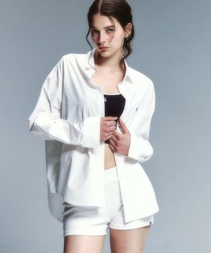 보이프렌드 루즈핏 셔츠 화이트