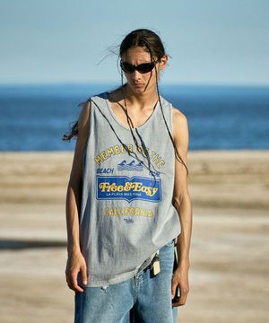 비치클럽 피그먼트 슬리브리스  라이트그레이 FSL111