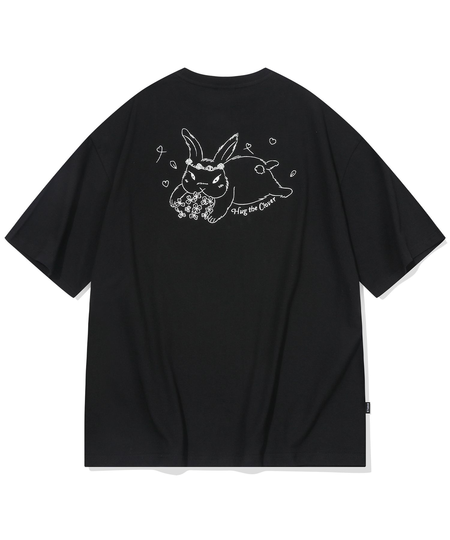 MUSINSA | CPGN STUDIO Clover Bunny Embroidered Short Sleeve